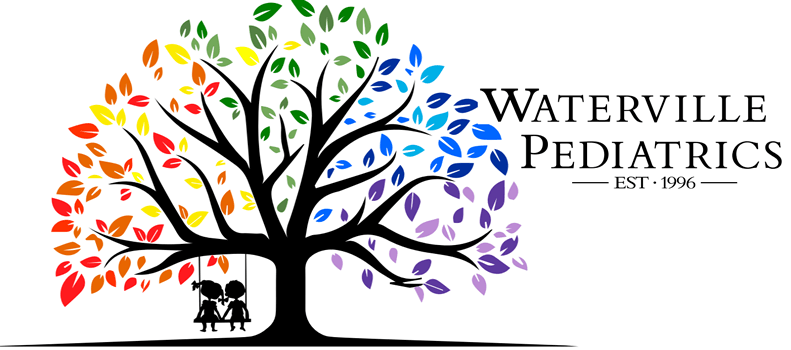 Logo and banner for Waterville Pediatrics.