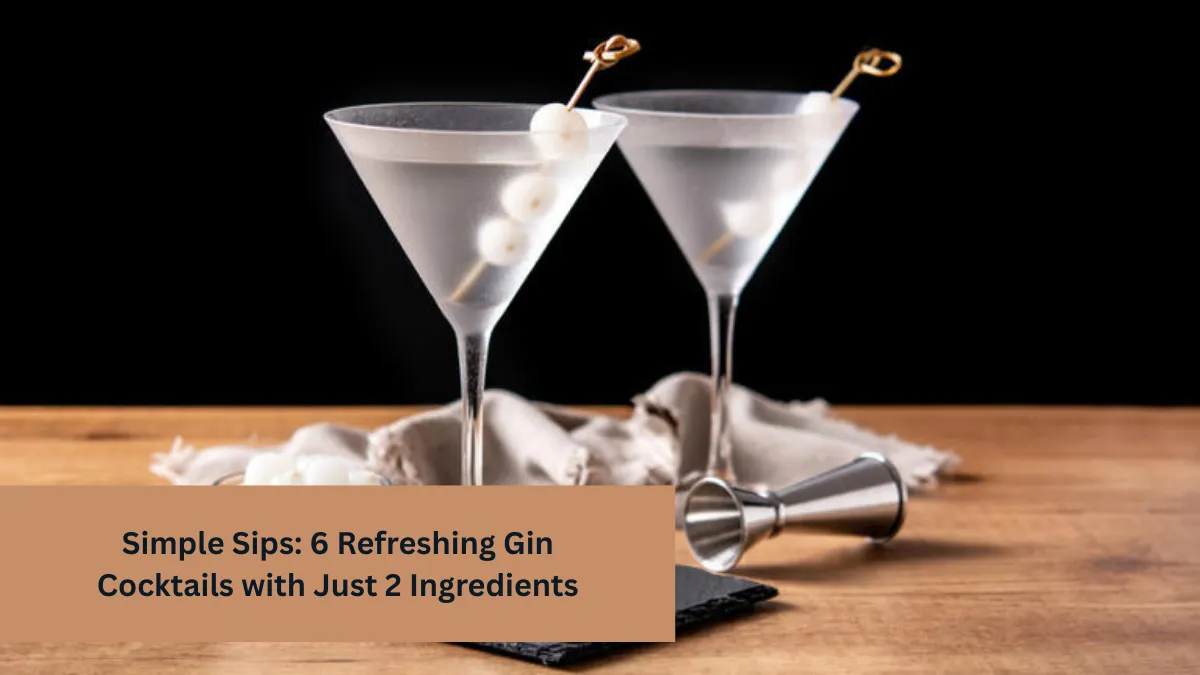 Simple Sips: 6 Refreshing Gin Cocktails with Just 2 Ingredients